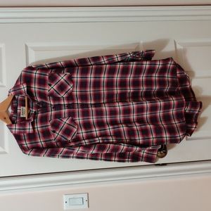 Plaid long shirt/dress
